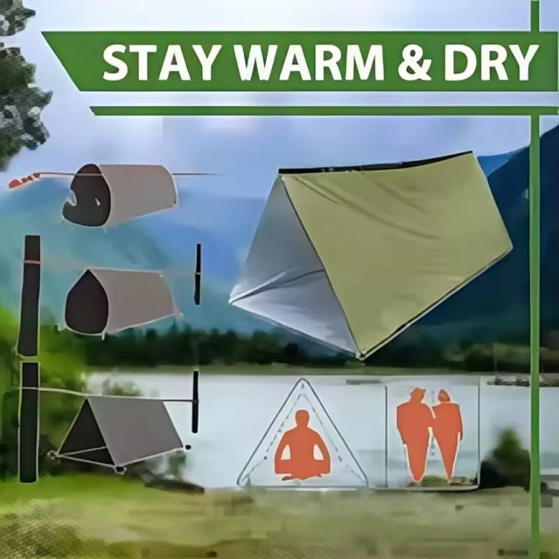 Kit de tente de survie d'urgence
