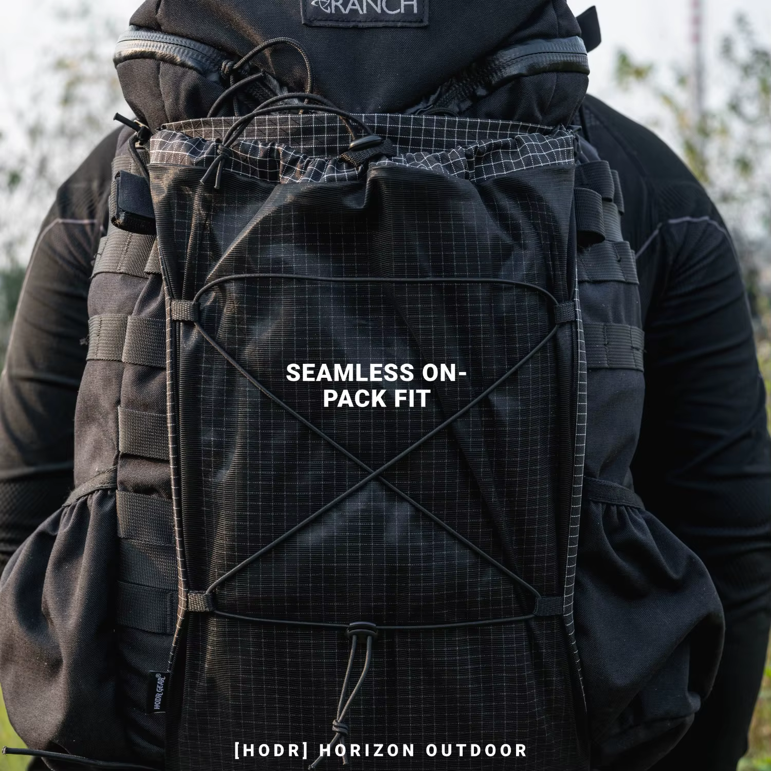 Sac à dos extensible Moudlar Kangaroo Pouch [HODRGEAR] 6L ultraléger 58g Gridstop pour la randonnée et le trekking
