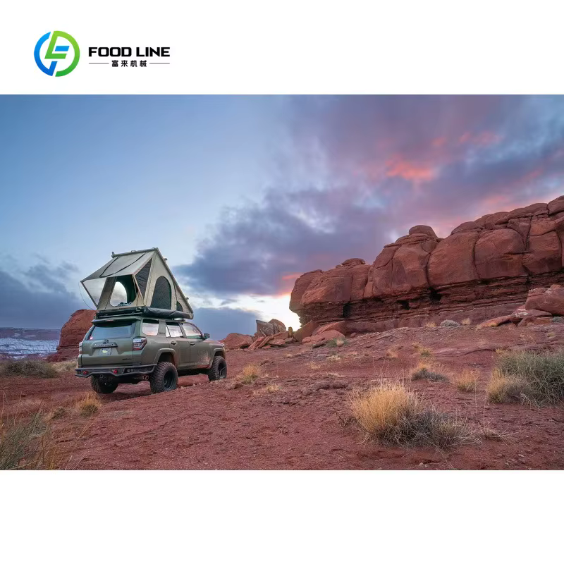 Tente de toit de voiture triangulaire personnalisée pour le camping
