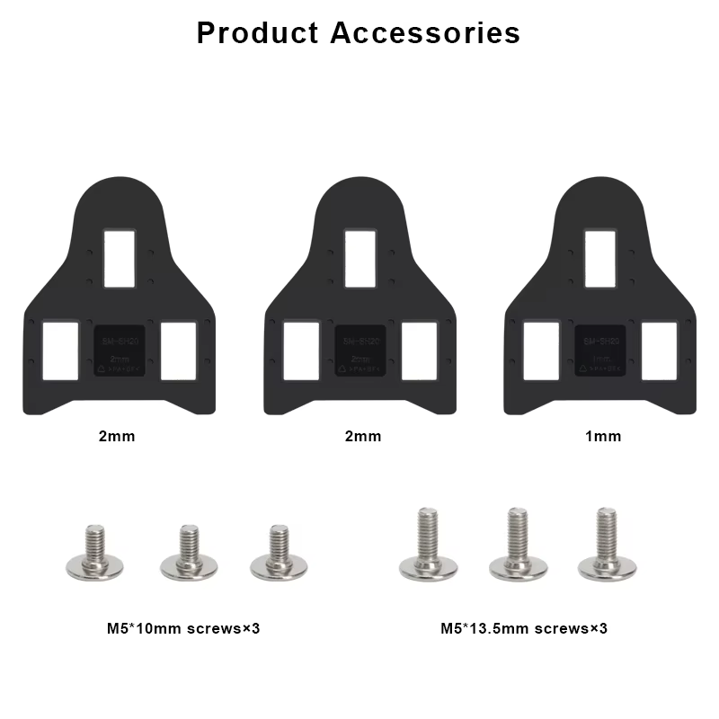 Cales de pédale de verrouillage de vélo de route SH20 SPD-SL, auto-verrouillage réglable pour KEO 1/2mm, adaptateur de joint de taquet de pédale de verrouillage de vélo