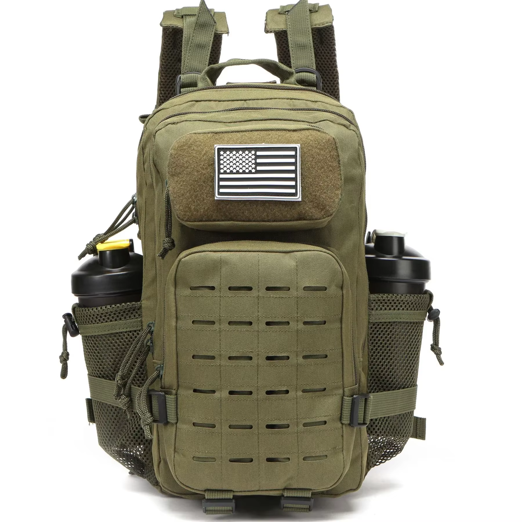 25L/50L étanche avec 2 porte-bouteilles sac à dos salle de sport voyage en plein air randonnée pêche Trekking sacs à dos 13 pouces pochette d'ordinateur