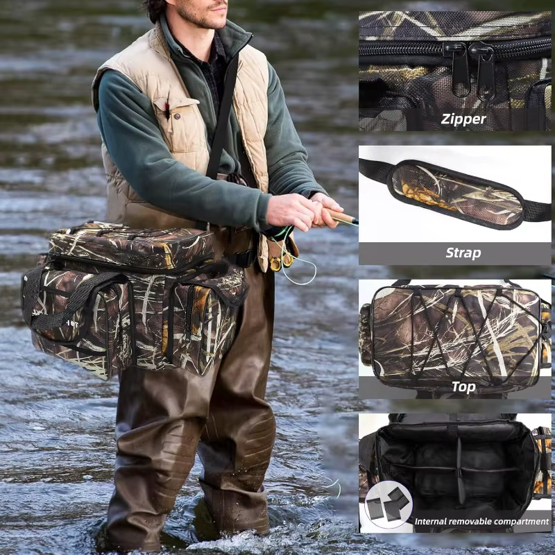 Sac de matériel de pêche pour eau salée ou eau douce