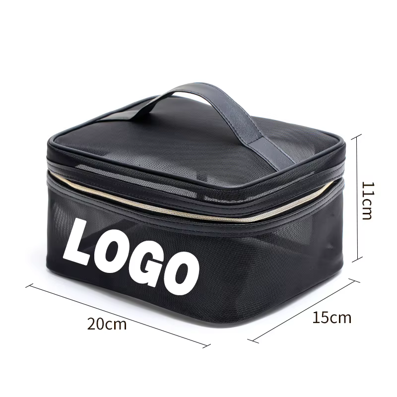 Sac d'école de maquillage portable avec logo personnalisé