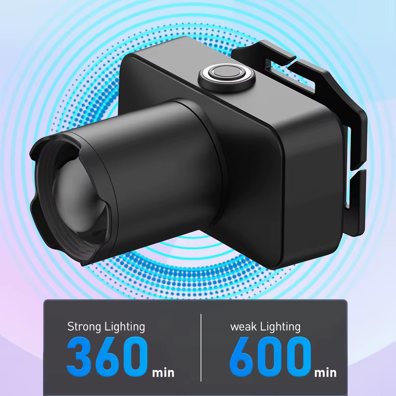 Lampe Frontale LED Rechargeable et à Charge Rapide, Projecteur Grand Angle observateur pour le Camping, la html, la Pêche, la Nuit, le Travail en Plein Air