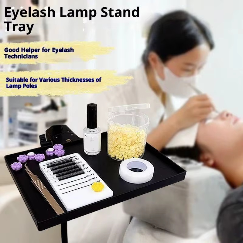 Support de plateau pour cils, lampe demi-lune, pince universelle, plate-forme réglable, outil de plateau cosmétique pour maquillage des cils, 1 pièce