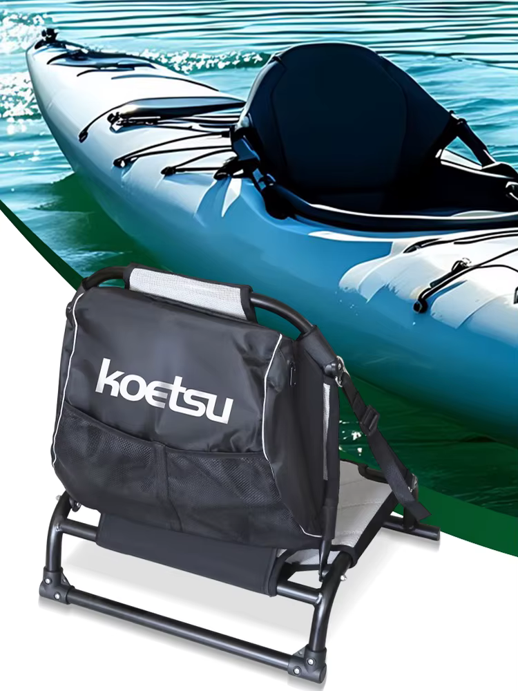 Sac de rangement pour dossier de kayak avec pochette en filet, sac de protection pour accessoires, sac pour chaise de kayak pour l'extérieur