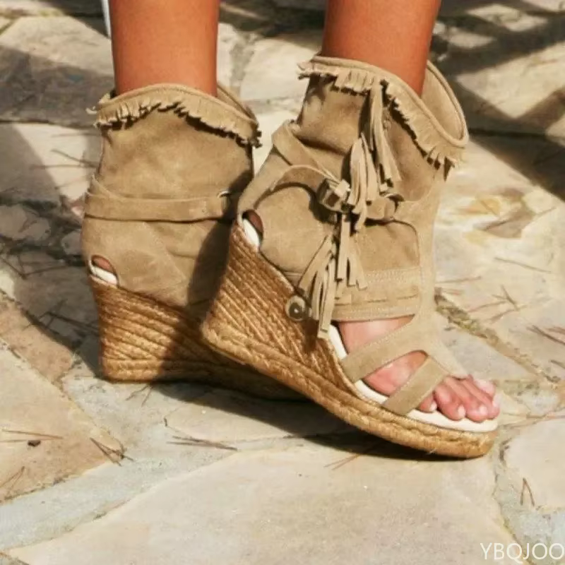 Sandales à semelle compensée pour femme