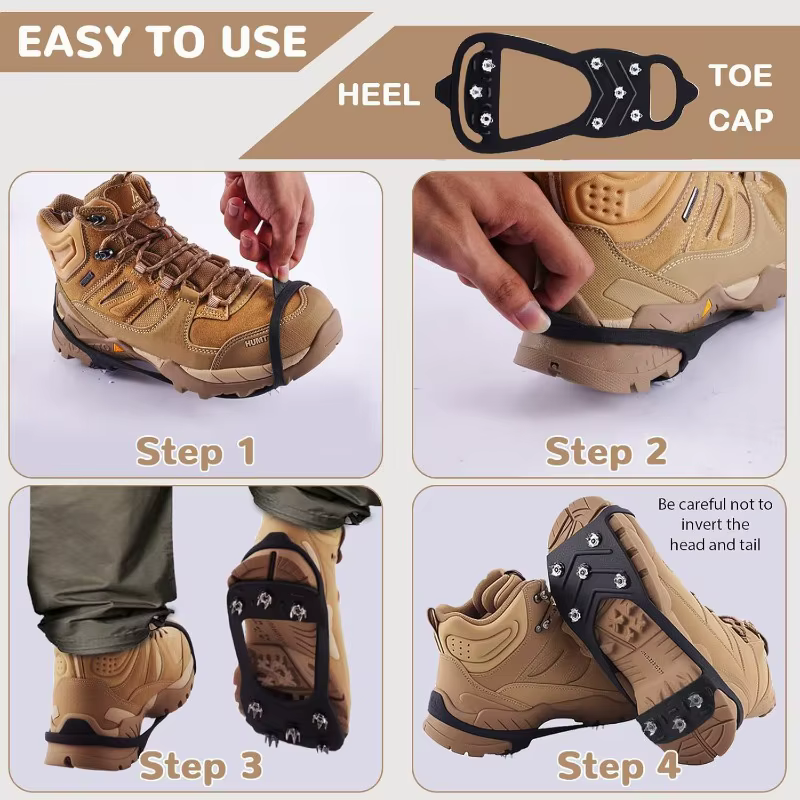 Crampons à glace d'extérieur couvre-chaussures antidérapants