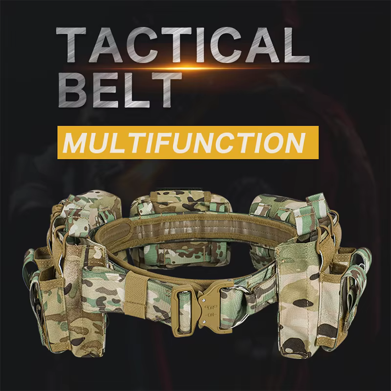 DulWaist-Ceinture utilitaire de combat de chasse en poly airsoft, ensembles de sacs, pocommuniste d'accessoires, devoir, environnement