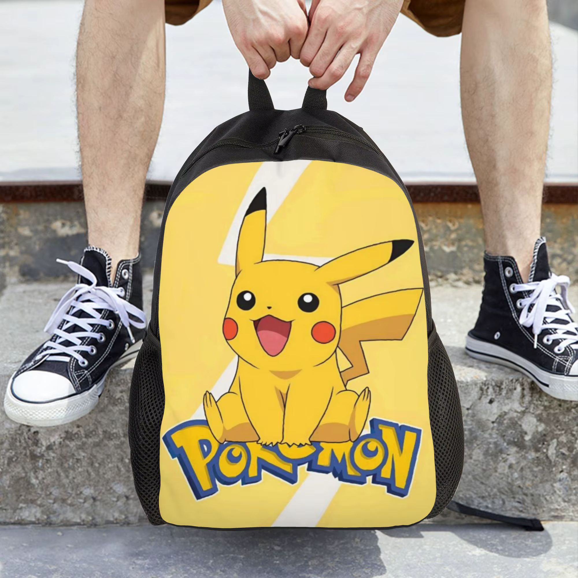 Sac à dos Bandai Pokémon Ita Bag Pikachu Mochila Kawaii Randonnée Rétro Lavable