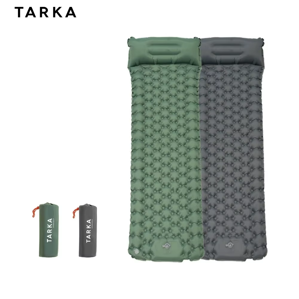 TARKA – matelas gonflable d'extérieur, tapis de Camping, Chusion d'air auto-gonflant de 2m de Long, coussinets de couchage épissables pour voyage de randonnée sauvage