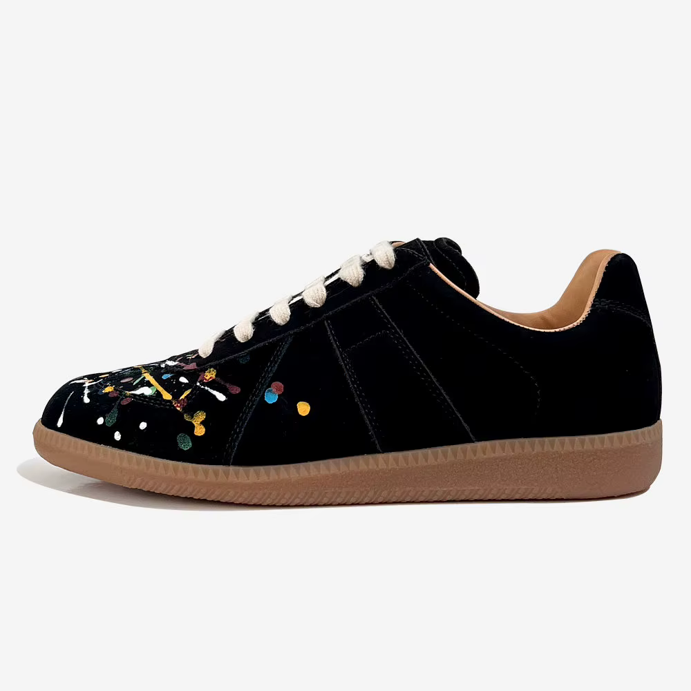 Sneakers rétro GAT, fabriquées à la main en cuir véritable, baskets de l'armée allemande, chaussures décontractées plates et luxueuses pour hommes et femmes, printemps automne, marche