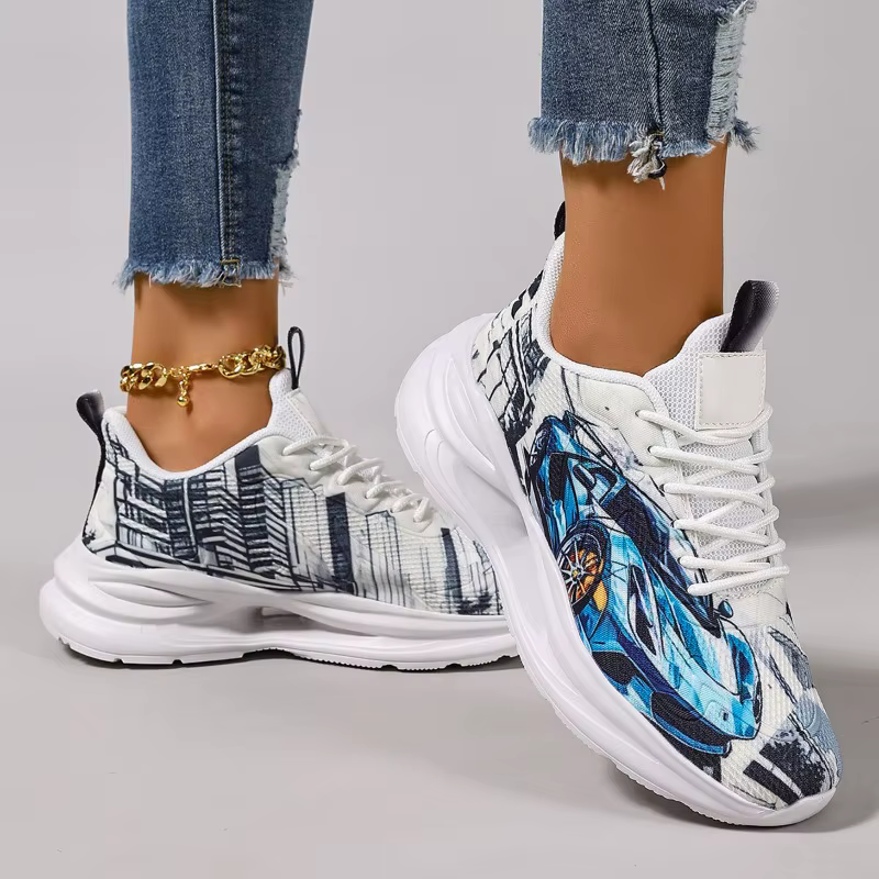 ELUVA mode baskets pour dames chaussures de marche confortables anti-dérapant respirant