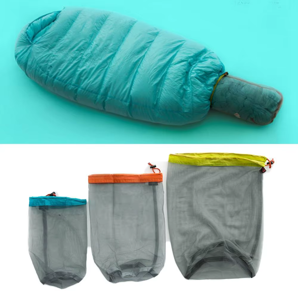 S/M/L/XL/XXL maille ultralégère outils de randonnée sac de rangement à cordon organisateur d'escalade accessoires de sport de Camping sacs de voyage