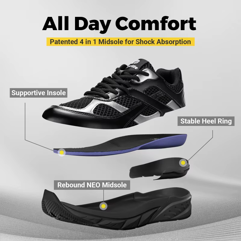 Chaussures de marche Extra larges pour hommes baskets rétro large largeur