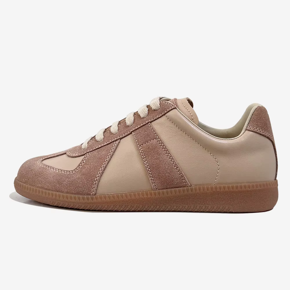 Sneakers rétro GAT, fabriquées à la main en cuir véritable, baskets de l'armée allemande, chaussures décontractées plates et luxueuses pour hommes et femmes, printemps automne, marche