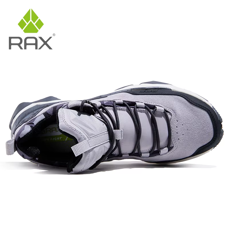 Rax-Chaussures de Randonnée en Cuir pour Homme