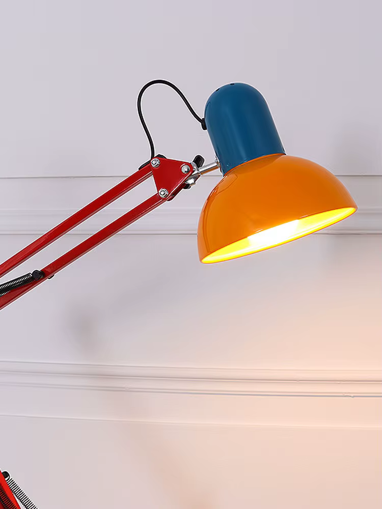 Lampe de sol LED moderne en métal E27, lumière tricolore pour salon, chambre à coucher, décoration intérieure créative, lampe de sol télescopique