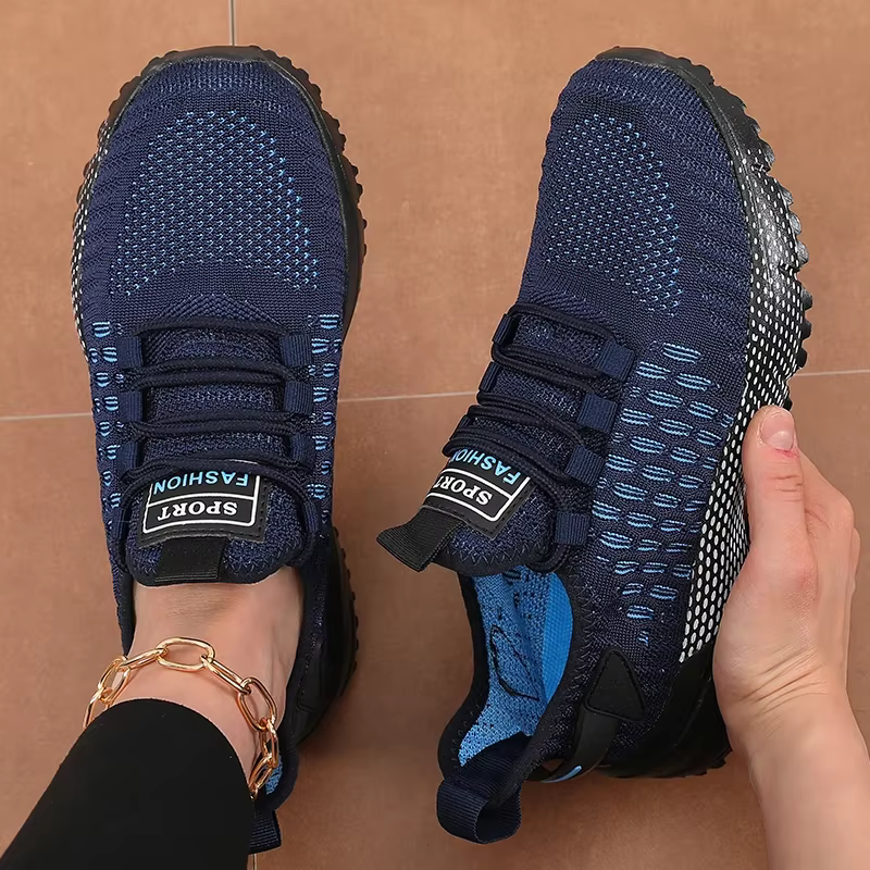 Nouvelles chaussures de randonnée pour hommes marche sport haute qualité à lacets maille