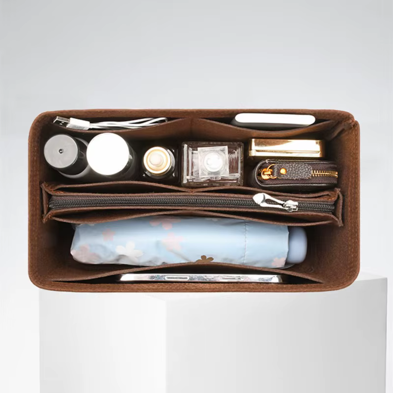 Sac intérieur en vente uniquement, insertion d'organisateur de sac pour LV Speedy 25 30 35 Boston, séparateur de maquillage, sac de compartiment de protection façonnant