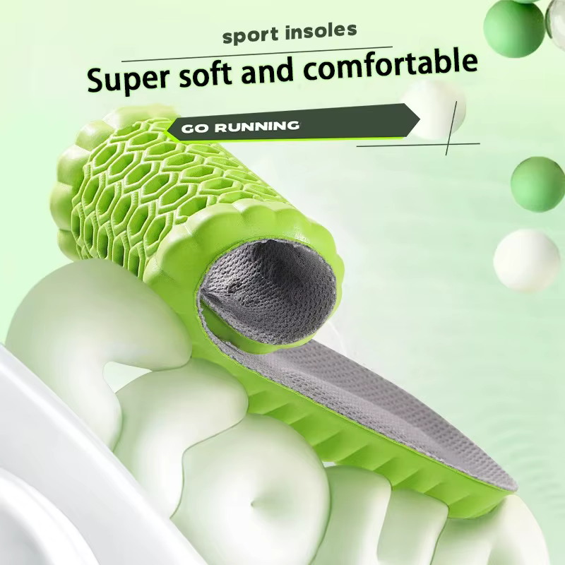 1 paire de semelles intérieures respirantes absorbant les chocs