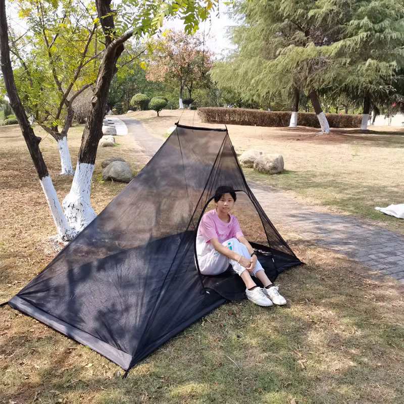 Nouveau Camping moustiquaire tente avec fond simple porte