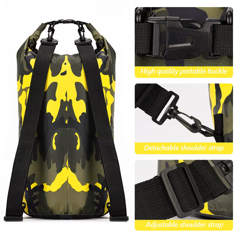 Sac sec étanche 30L 20L 15L 10L 5L pour Kayak natation Trekking canotage sacs de sport flottants accessoires de plage sac de Rafting