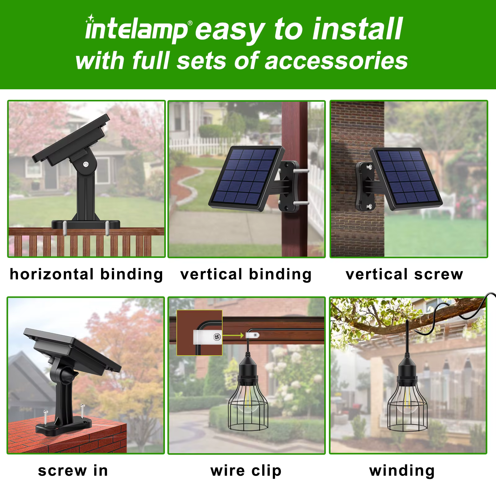 Lampe solaire suspendue Intelamp Long Life