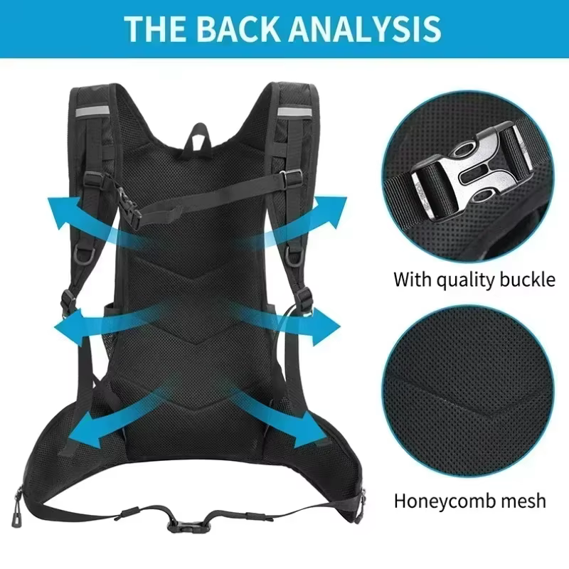 Sac à dos de randonnée imperméable en Polyester résistant à l'usure pour femmes et hommes, sac de rangement de Sport superposé pour l'exercice et le Fitness