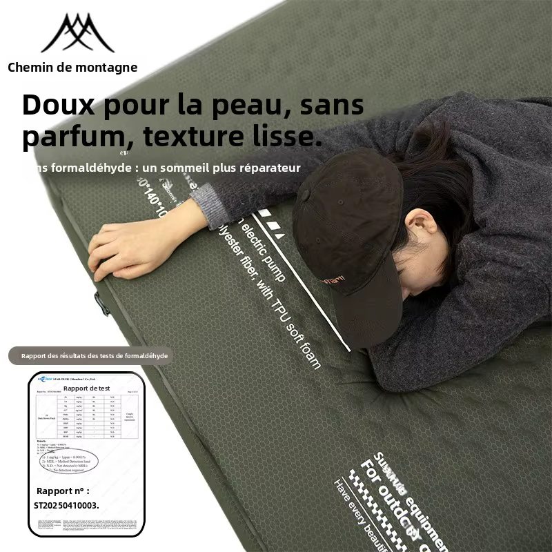 Matelas gonflable Mountainhiker édition améliorée 10 cm de hauteur