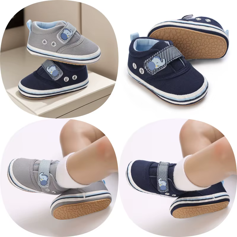 Chaussures pour nouveau-né garçon, chaussures décontractées à semelle souple, antidérapantes, en cuir PU, pour premières marches, chaussures pour bébé de 0 à 18 mois