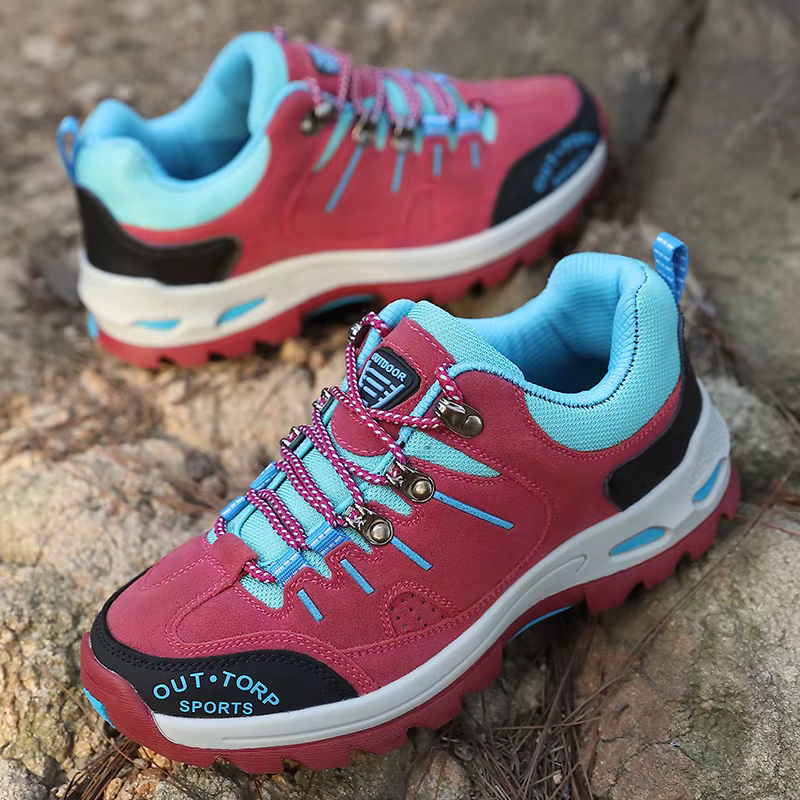 Chaussures de randonnée professionnelles en daim et cuir pour femmes