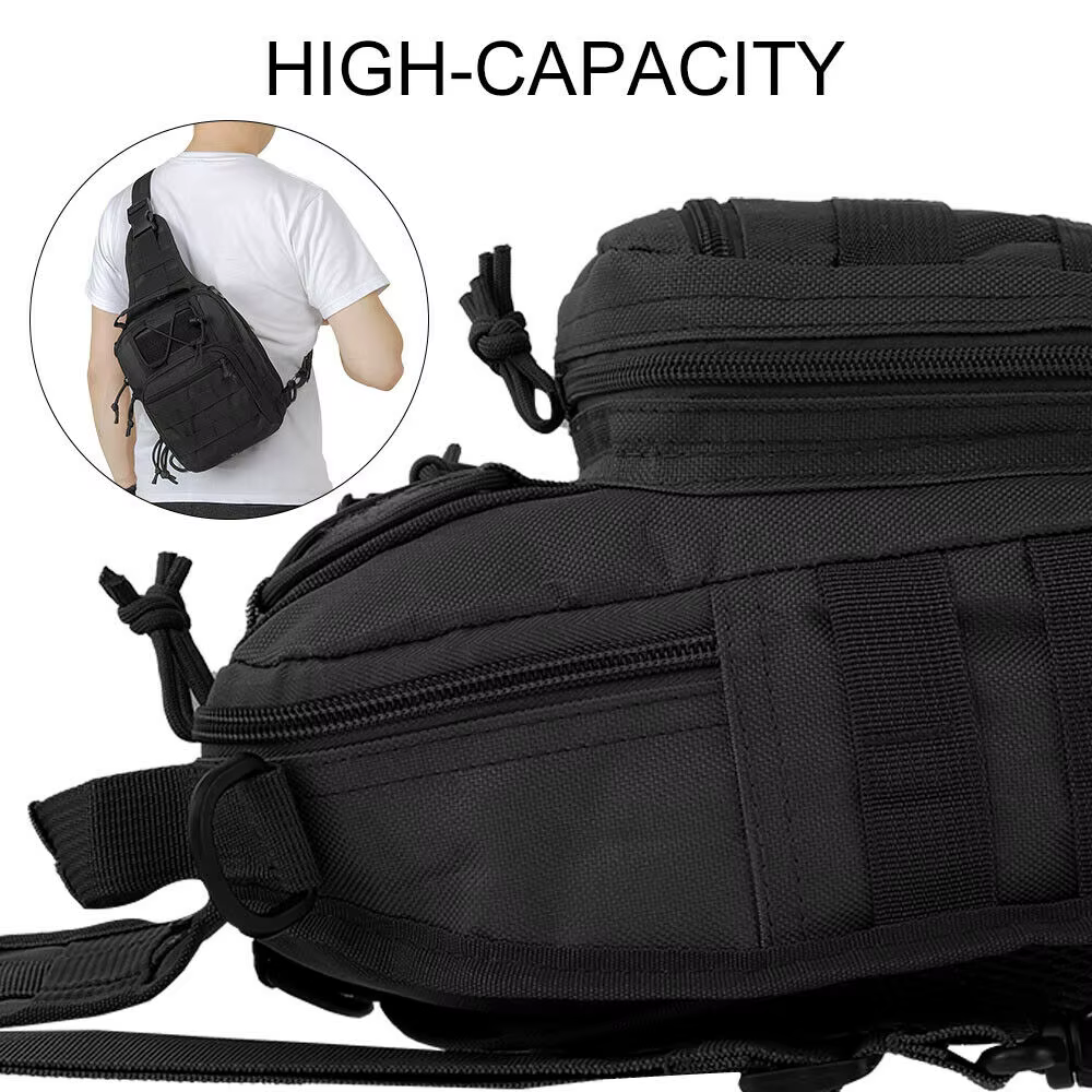 Sac à bandoulière d'extérieur, sac à bandoulière étanche, sac de poitrine, sac à main de vélo de sport de plein air pour hommes