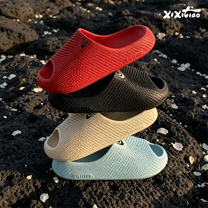 XIXITIAO – pantoufles d'été à plateforme pour hommes et femmes, pantoufles de salle de bain intérieures en EVA, douces, confortables, couleur unie, antidérapantes