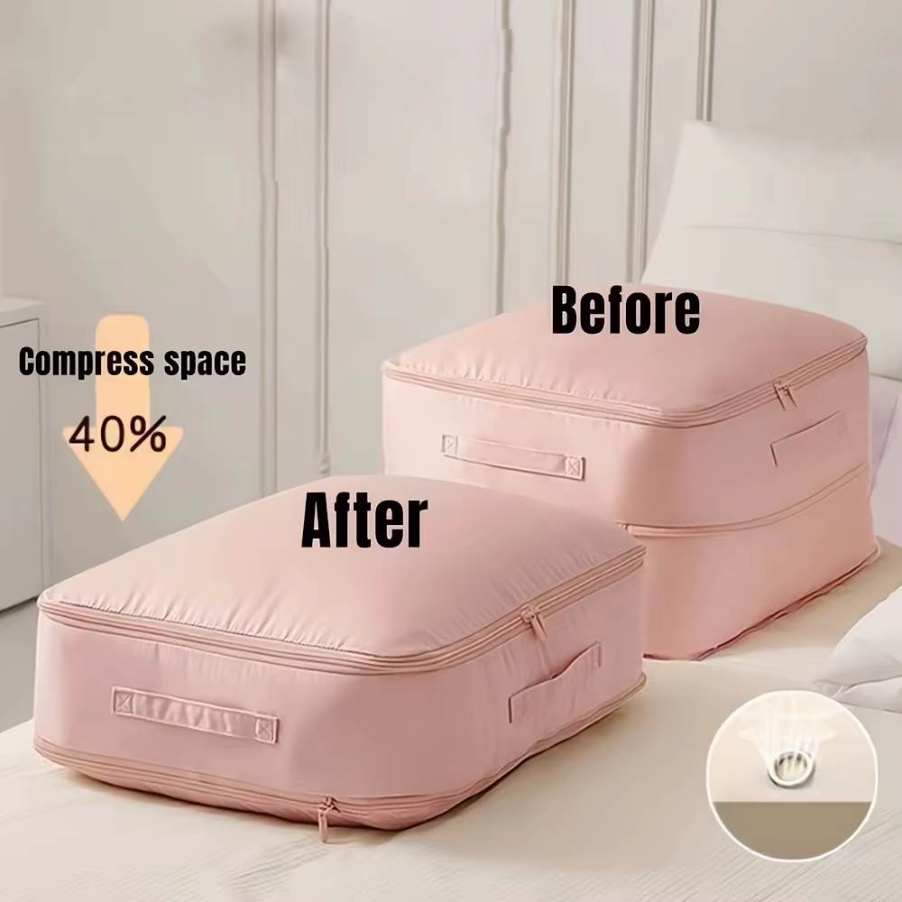 Sac de rangement auto-compresseur robuste – Organisateur portable pour vêtements