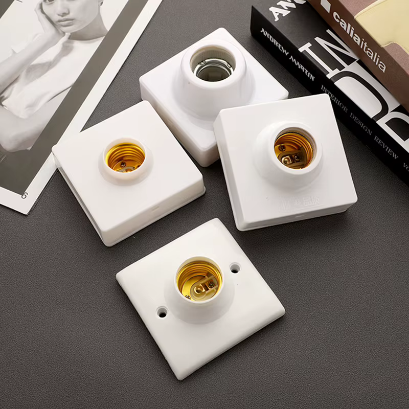 Support de lampe E27 innovant et pratique, support d'ampoule résistant aux hautes températures, douille d'ampoule en céramique, Base de lampe