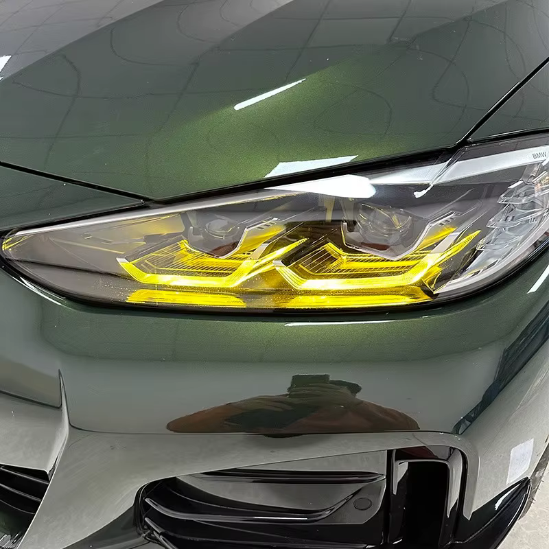 Feux de circulation LED RVB pour BMW, accessoires de voiture, jaune citron, DRL Tech, BMW Série 4, figurine i4, 2020-2023, G22, G23, G26, CSL