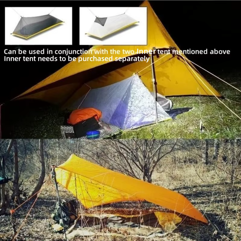 HIKEBURGER Xunshan 1P bâche tente Camping en plein air Mini abri configuration rapide ultraléger sac à dos randonnée étanche
