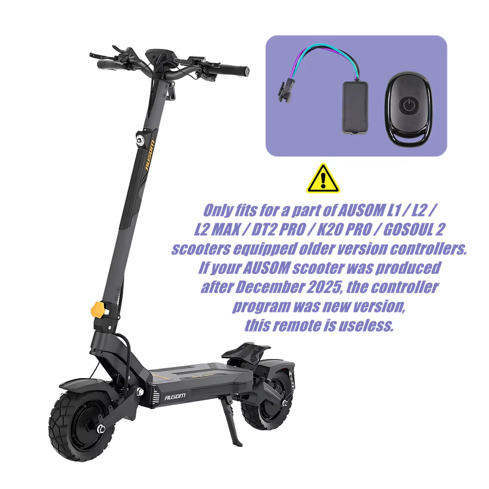 Interrupteur à distance pour limiteur de vitesse pour certains scooters électriques AUSOM L1 L2 MAX DT2 PRO K20 GOSOUL 2 KUGOO F3 PLUS, de 25 km/h à puissance illimitée