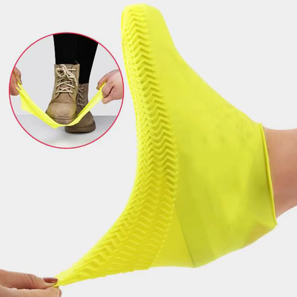Couvre-chaussures imperméables en silicone antidérapants