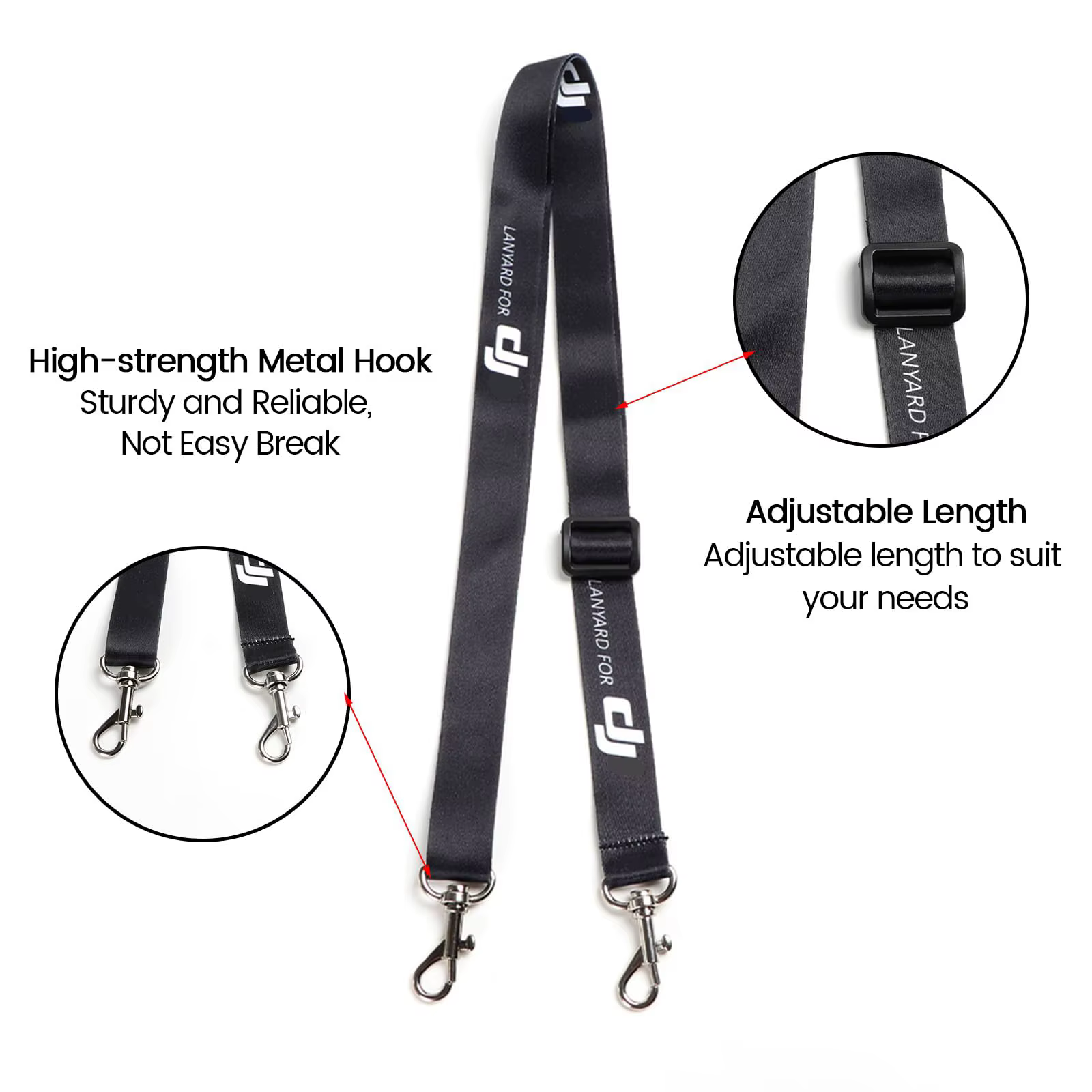 Sangle de cou en lanière pour DJI RC/RC 2/pour DJI Mini 5/4/3 Pro/Air 3/Mini 3/Mavic 4/3 pro, accessoires de télécommande