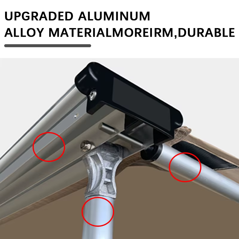 Nouvelle conception de tente de toit 4x4 - Abri rétractable en aluminium sur mesure pour le camping en forêt tropicale et les voyages hors réseau