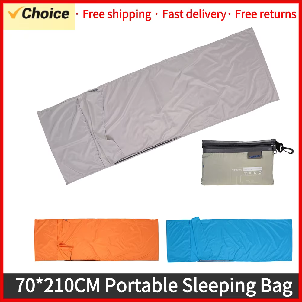 TOMSHOO 70*210CM sac de couchage Portable voyage en plein air Camping randonnée Polyester Pongee sac