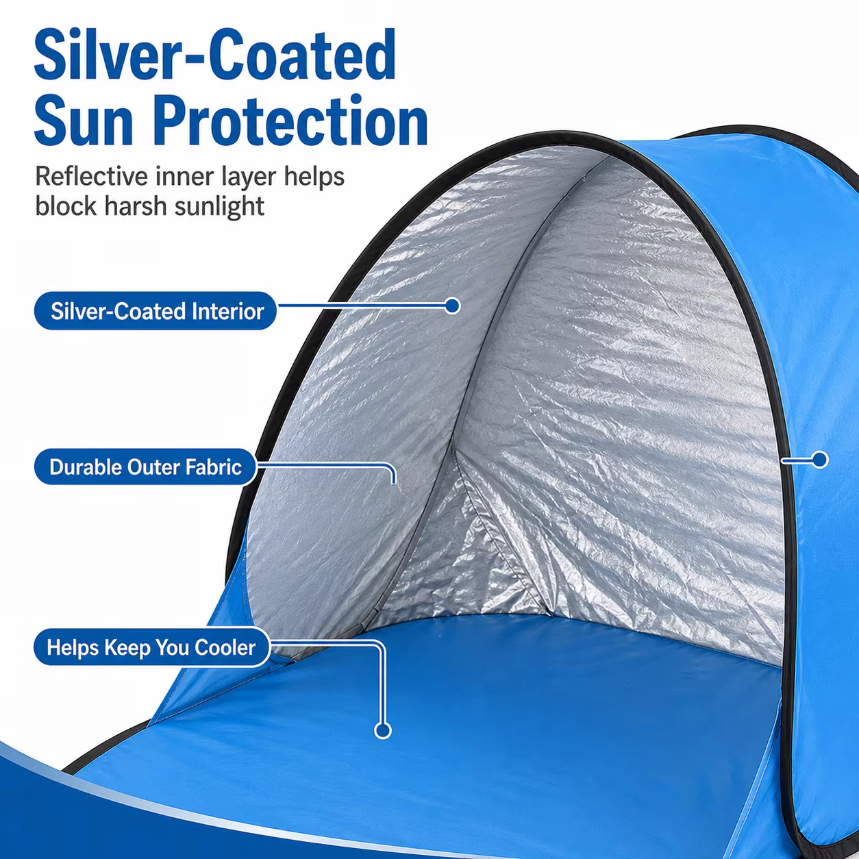 Tente de protection solaire portable
