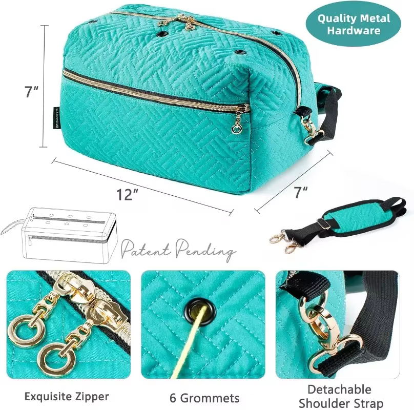 Organisateur de sac à crochet, sac de rangement pour fil à tricoter, porte-accessoires de crochet, aiguilles à tricoter, cadeaux pour le crochet et le tricot