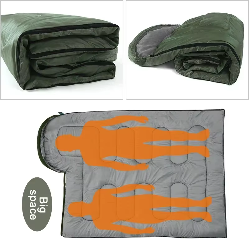 Sac de couchage enveloppant imperméable 4 saisons ultraléger - avec sac de compression