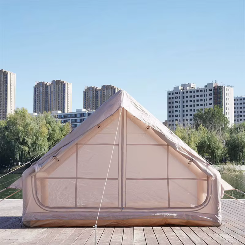 Tente de camping gonflable pop-up imperméable en tissu Oxford pour l'extérieur