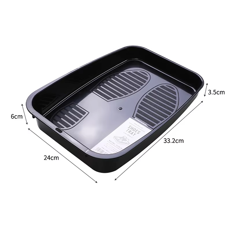 Boîte de plateau à chaussures multifonctionnelle, accessoire d'organisation intérieure de voiture, rangement durable pour véhicule.