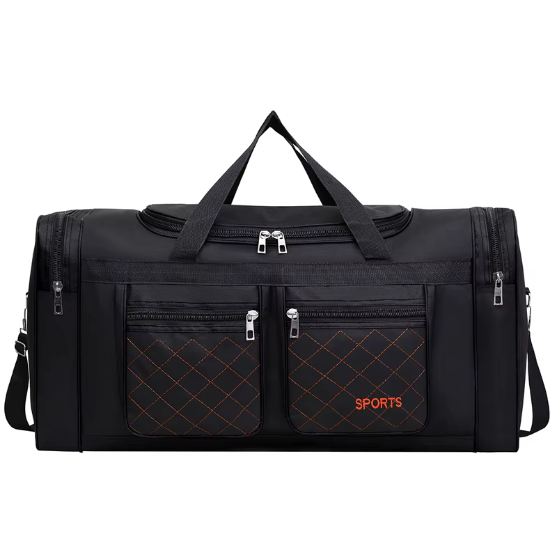 Sac à bagages de grande capacité pour hommes – Sac de voyage multi-poches avec fermeture à glissière