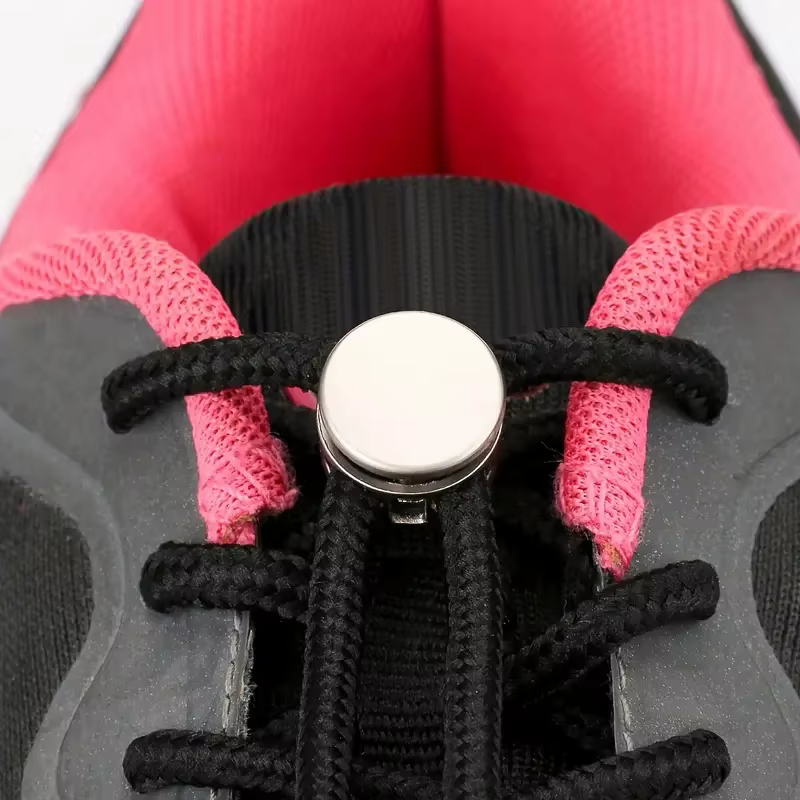 Lot de 6 attaches de lacets sans nœuds : à ressort et faciles à installer pour chaussures de sport et décontractées